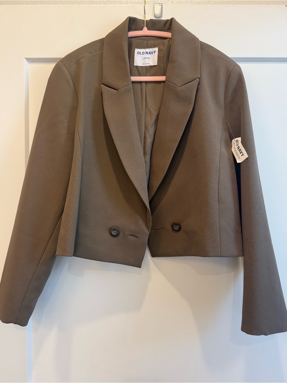 Old Navy Women's Cropped Tailored Blazer Petite L - NWT